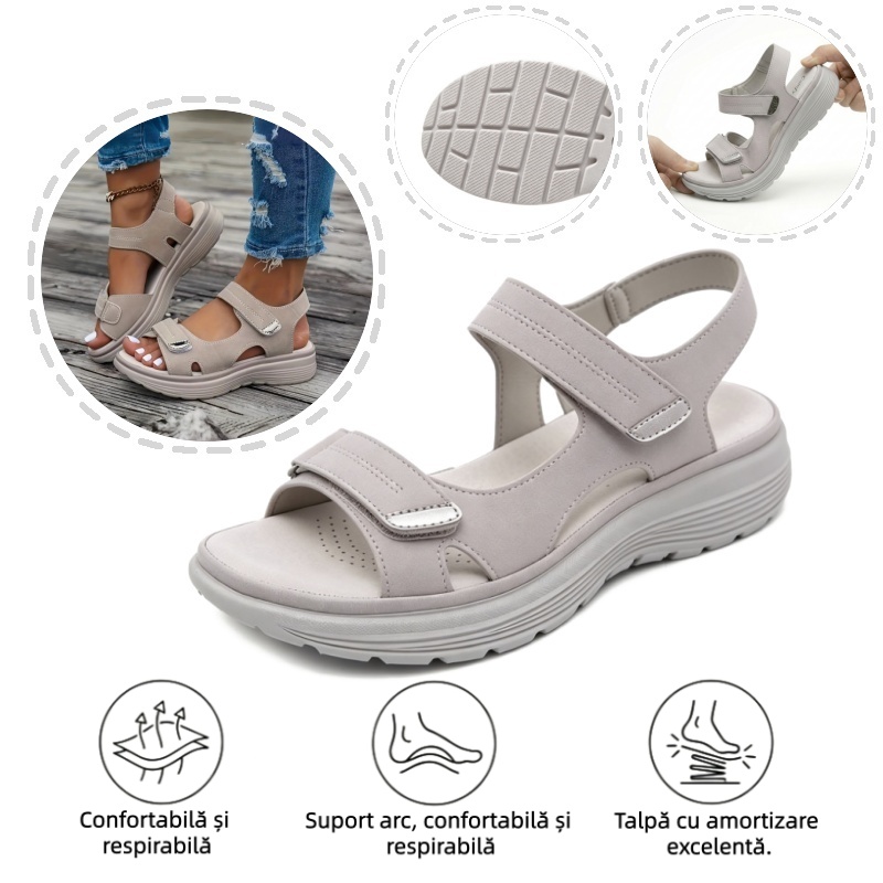 🔥 Reducere limitată de 50%! Sandale ortopedice de vară – design ergonomic, ultra-confortabile și respirabile. Spune adio durerilor de picioare! ✅