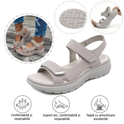 🔥 Reducere limitată de 50%! Sandale ortopedice de vară – design ergonomic, ultra-confortabile și respirabile. Spune adio durerilor de picioare! ✅
