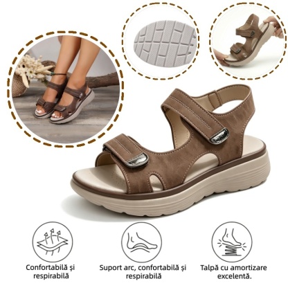 🔥 Reducere limitată de 50%! Sandale ortopedice de vară – design ergonomic, ultra-confortabile și respirabile. Spune adio durerilor de picioare! ✅