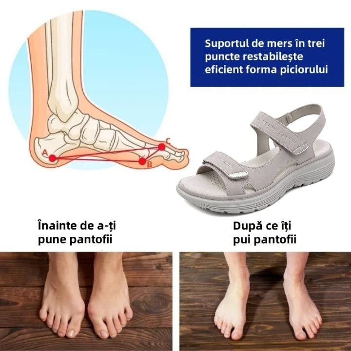 🔥 Reducere limitată de 50%! Sandale ortopedice de vară – design ergonomic, ultra-confortabile și respirabile. Spune adio durerilor de picioare! ✅