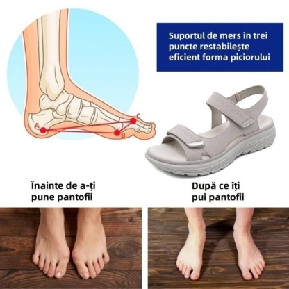 🔥 Reducere limitată de 50%! Sandale ortopedice de vară – design ergonomic, ultra-confortabile și respirabile. Spune adio durerilor de picioare! ✅