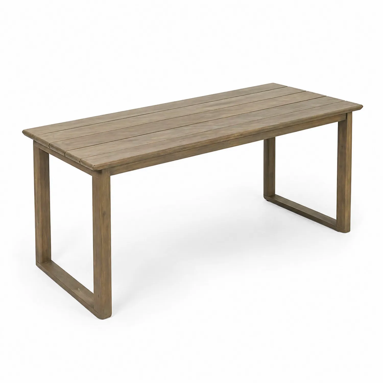 Garten-Esstisch Akazienholz Rechteckig 200x100x75 cm Natur