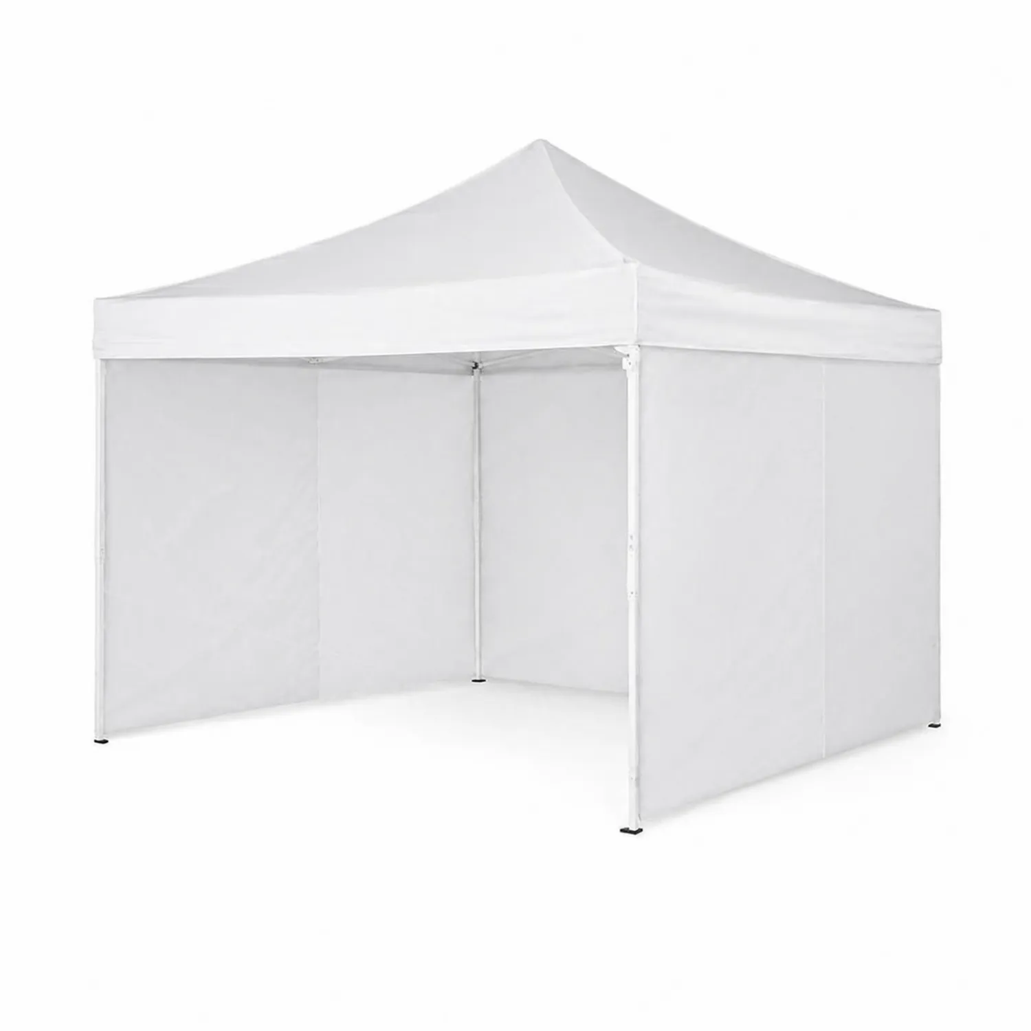 Faltbares Outdoor-Zelt 3x3 m Aluminium Polyester Weiß