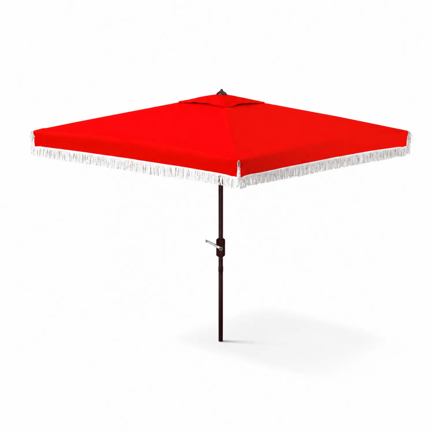 Quadratischer Sonnenschirm Polyester Rot 3x3m