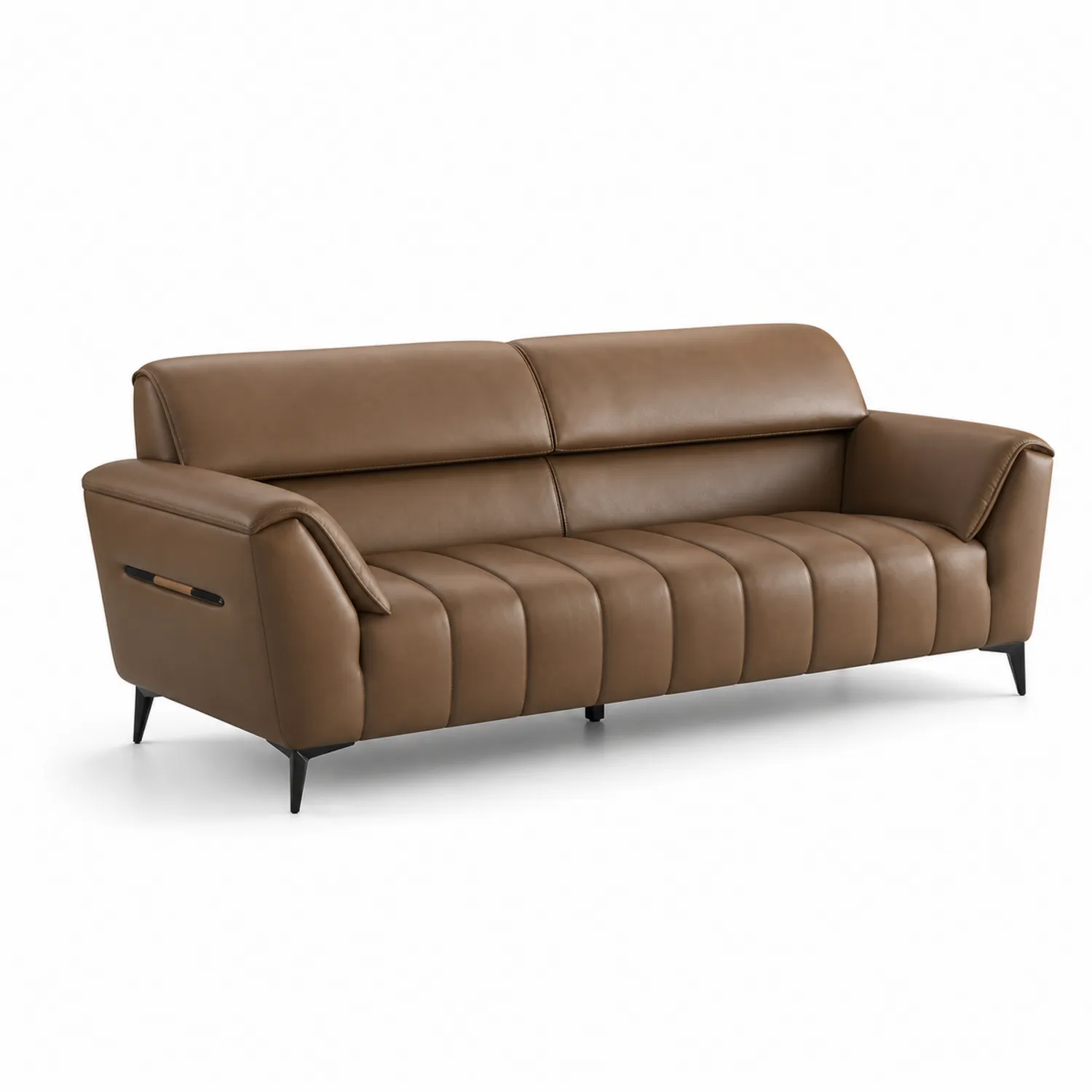 3-Sitzer Sofa aus Leder Braun 200x85x90 cm