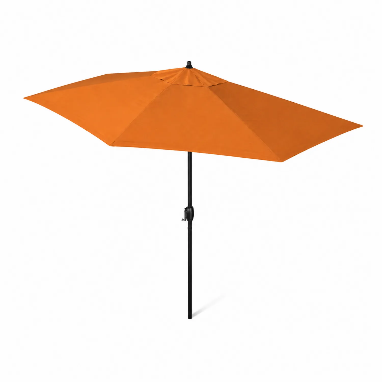 Rechteckiger Gartenschirm aus Aluminium und Polyester Orange