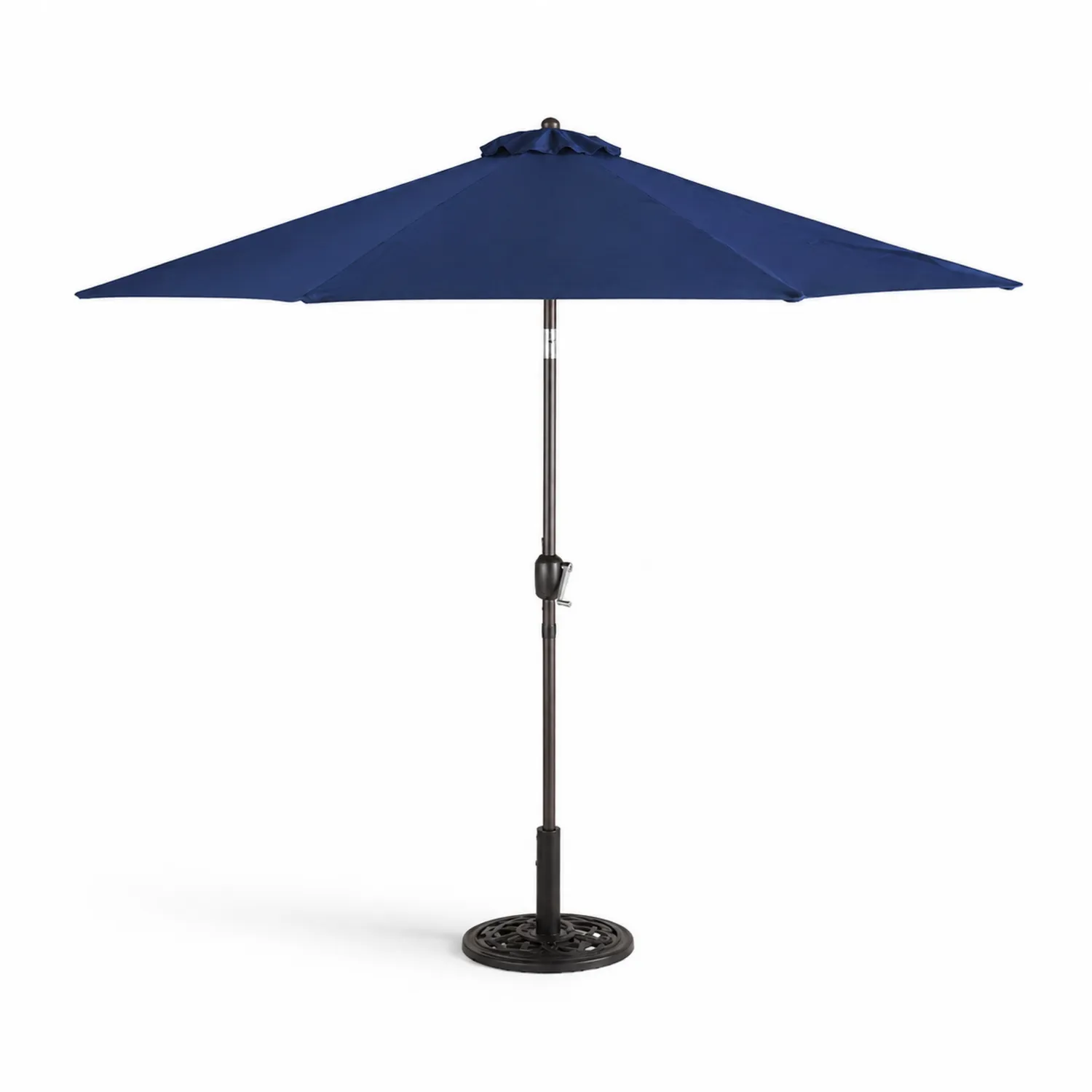 Runder Marktschirm aus Polyester Blau Ø 300 cm