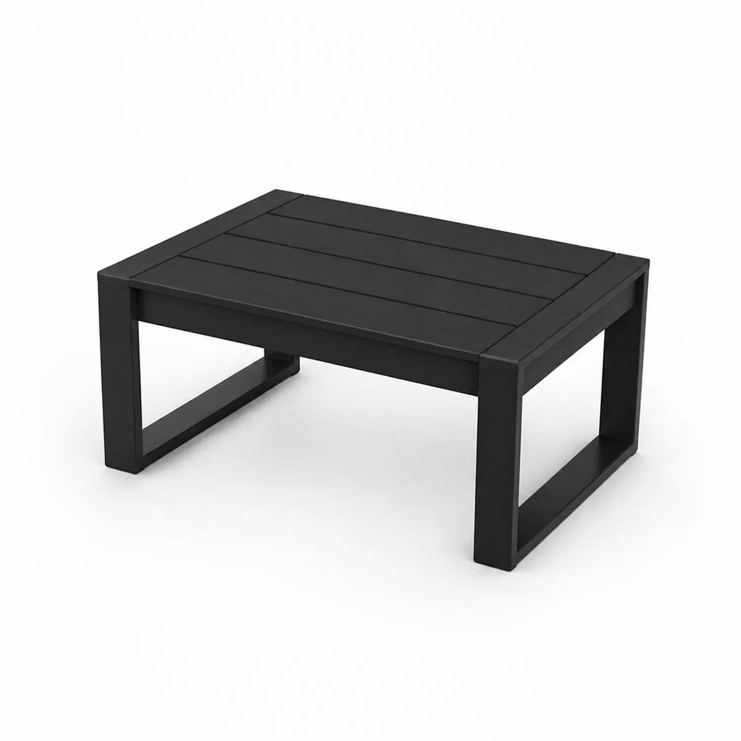 Couchtisch Aluminium Schwarz 90x50x30cm