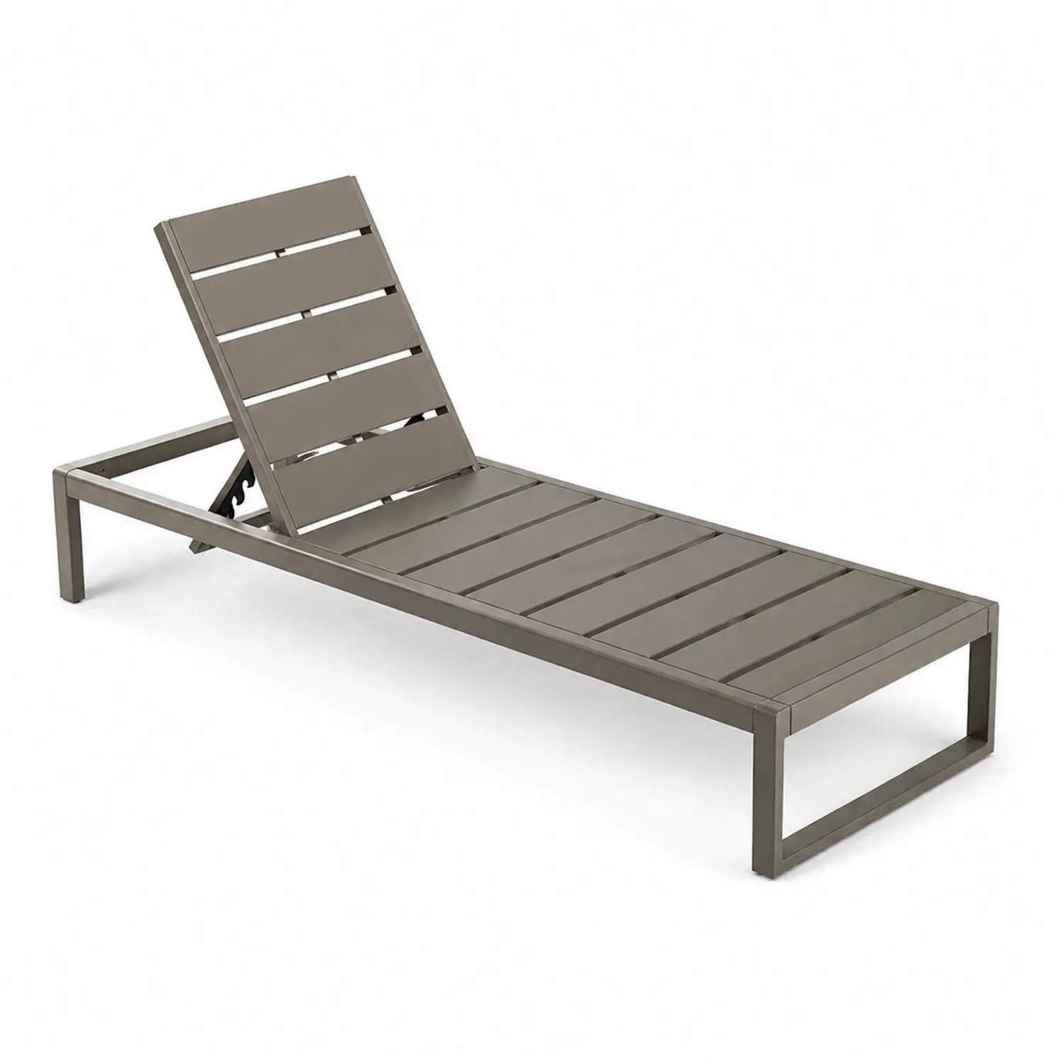 Liegestuhl Metall Braun 200x65x35 cm