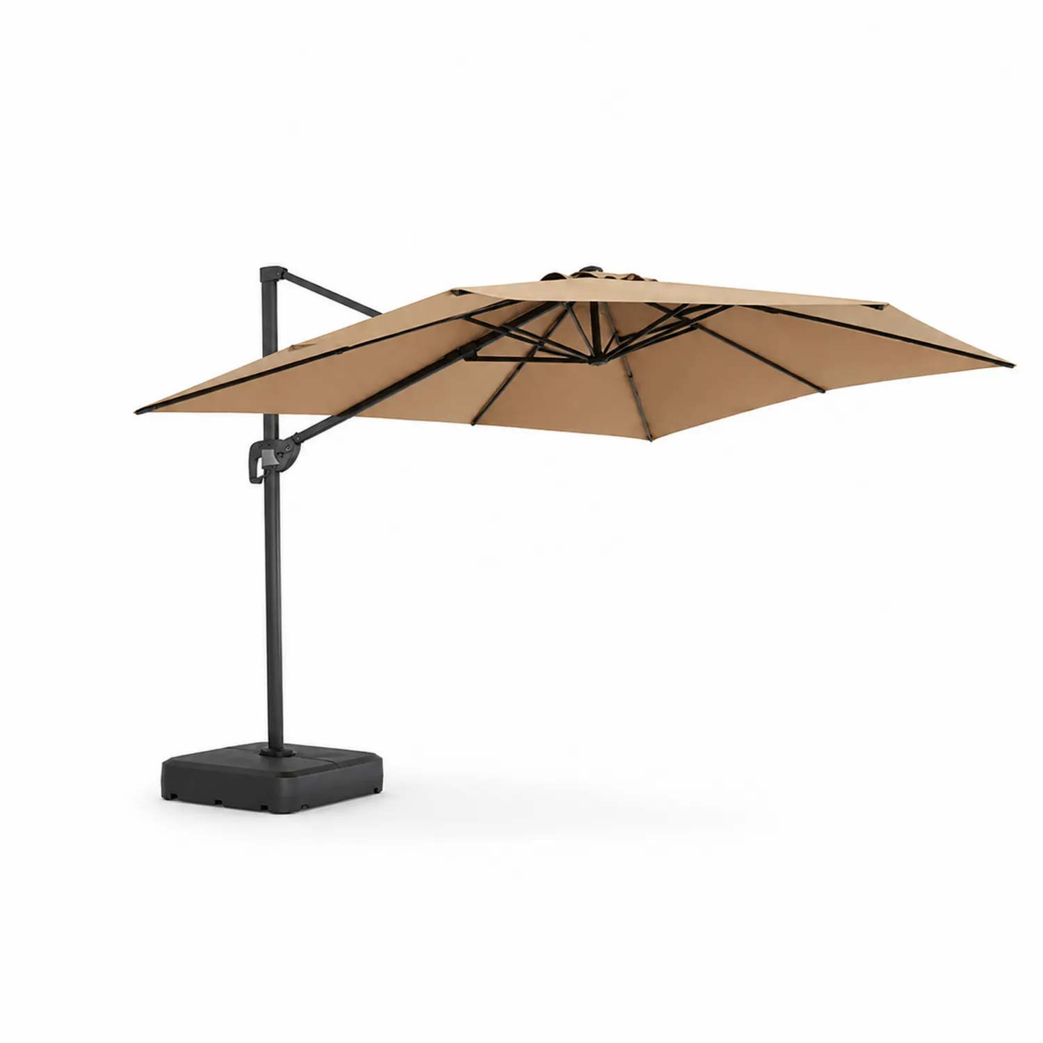 Ampelschirm 300cm Aluminium Polyester Beige