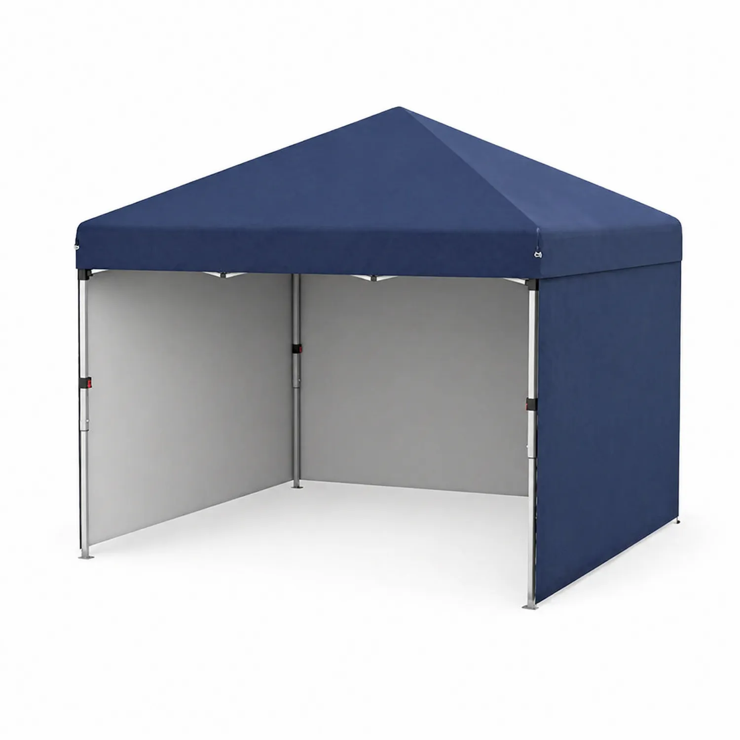 Pavillon mit Stahlrahmen und Polyester-Baldachin 3x3m Blau