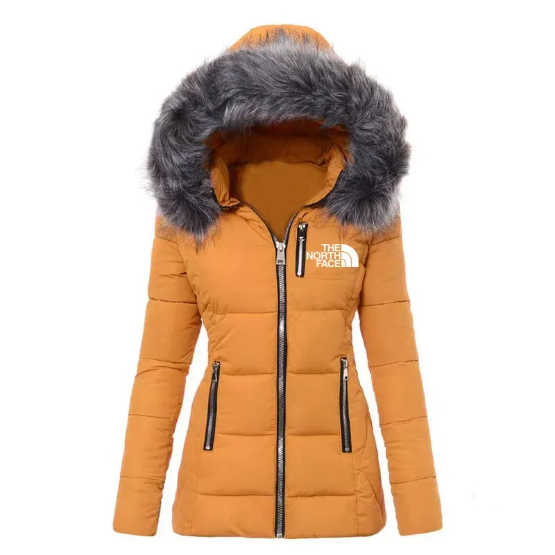 Nueva chaqueta de plumas de lujo para mujer.