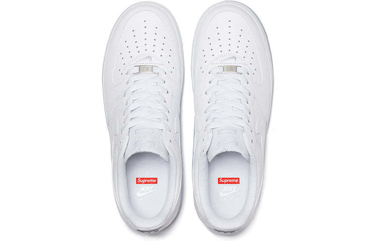 Nkhjgike Supreme x Air Force 1 Low 'Box Logo - White' CU9225-100