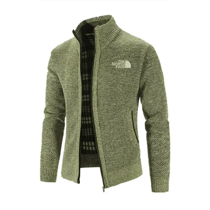 The Nokhjgrth Face-Men's Zip Up Sweater
