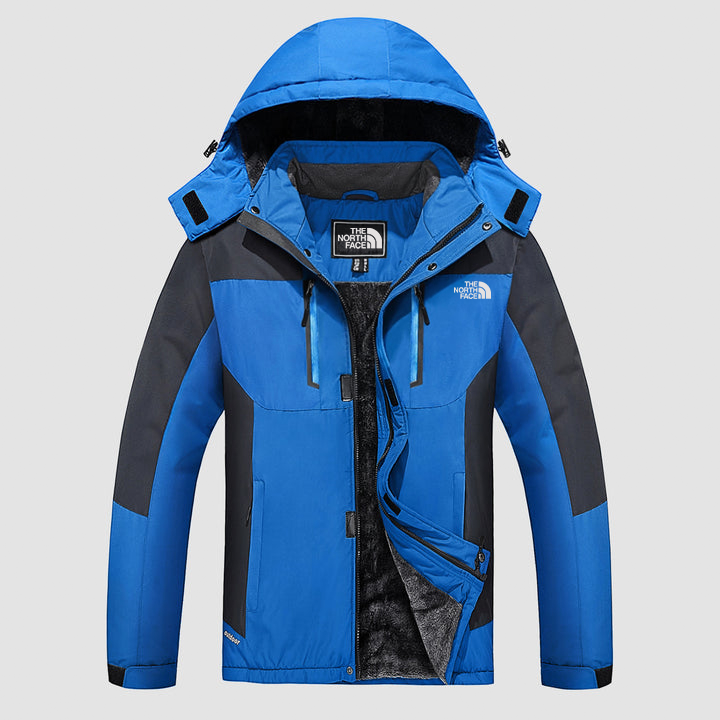 Men's Winter Snow Jackets Fleece Lining with Multi Pockets Water-Resistant Coats