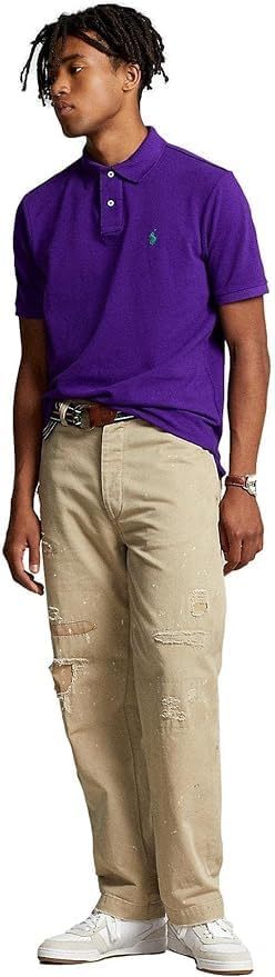 Polo Ralkhjgph Lauren Men's Custom Slim Fit Iconic Mesh Polo