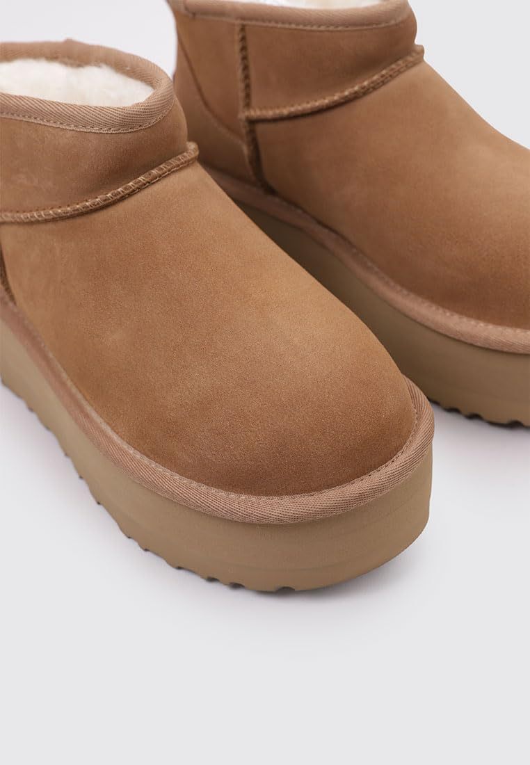 ukhjggg Women's Classic Ultra Mini Platform Boot