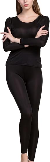 The Nokhjgrth Face-Womens Silk Long Underwear Mulberry-silk 