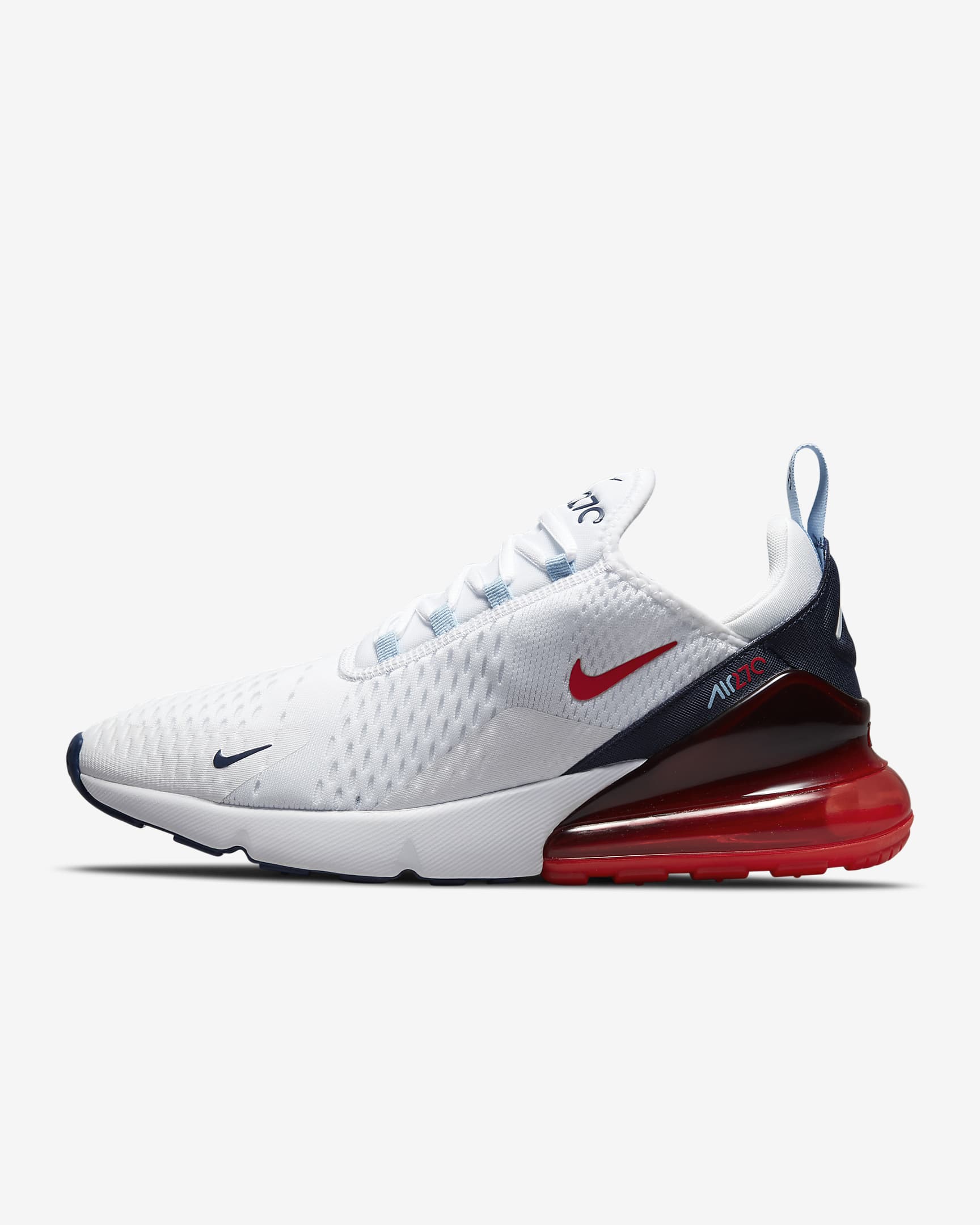Nikhjgke Air Max 270 USA White Red Blue Sneakers