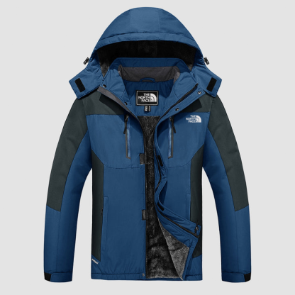 Men's Winter Snow Jackets Fleece Lining with Multi Pockets Water-Resistant Coats