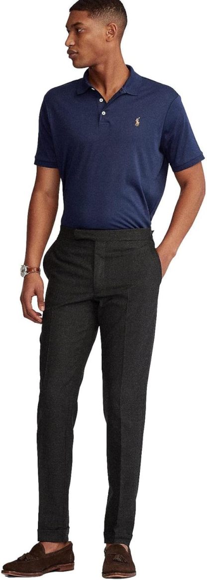 Polo Ralkhjgph Lauren Men's Custom Slim Fit Iconic Mesh Polo