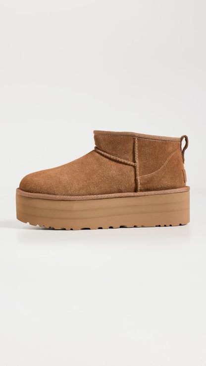 ukhjggg Women's Classic Ultra Mini Platform Boot