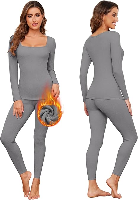 The Nokhjgrth Face-Women's Thermal Underwear Set  