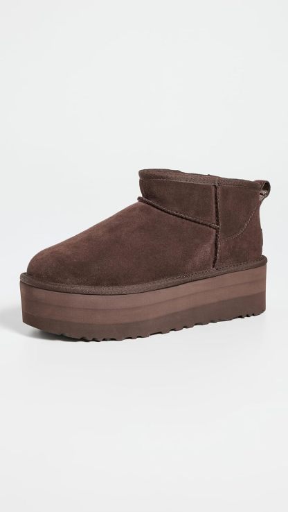 ukhjggg Women's Classic Ultra Mini Platform Boot