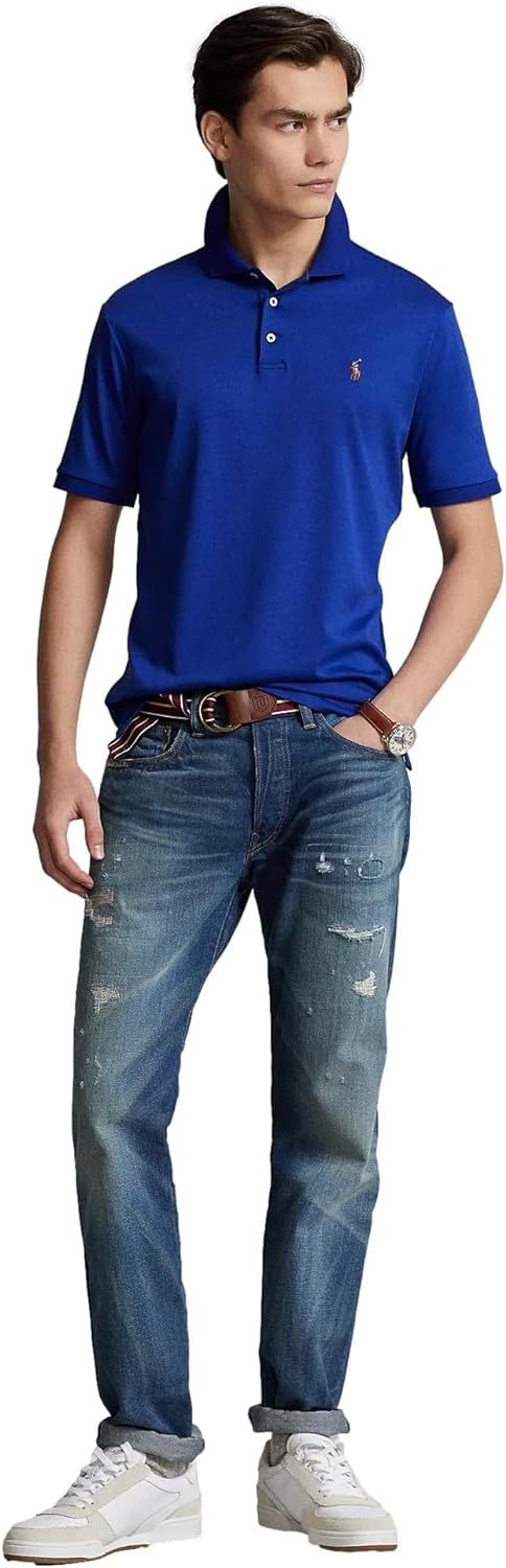 Polo Ralkhjgph Lauren Men's Custom Slim Fit Iconic Mesh Polo