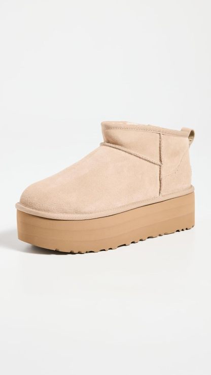 ukhjggg Women's Classic Ultra Mini Platform Boot