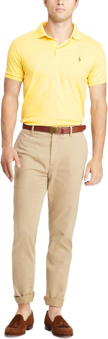 Polo Ralkhjgph Lauren Men's Custom Slim Fit Iconic Mesh Polo