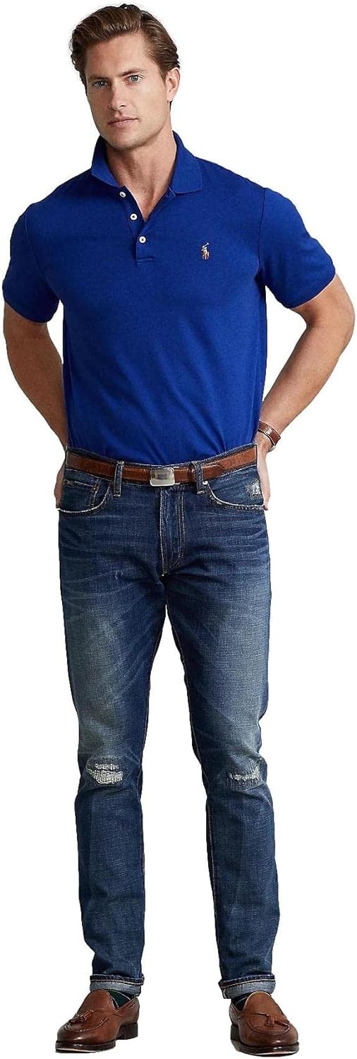 Polo Ralkhjgph Lauren Men's Custom Slim Fit Iconic Mesh Polo