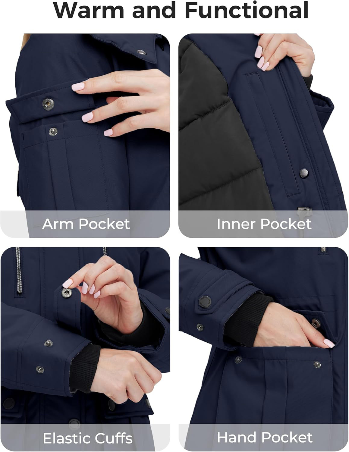 2024 TNF®- Women's Quilted Winter Coat Warm Puffer Jacket