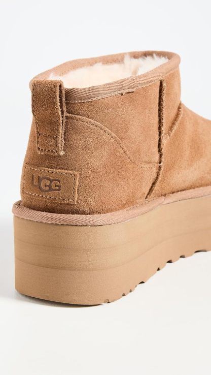 ukhjggg Women's Classic Ultra Mini Platform Boot