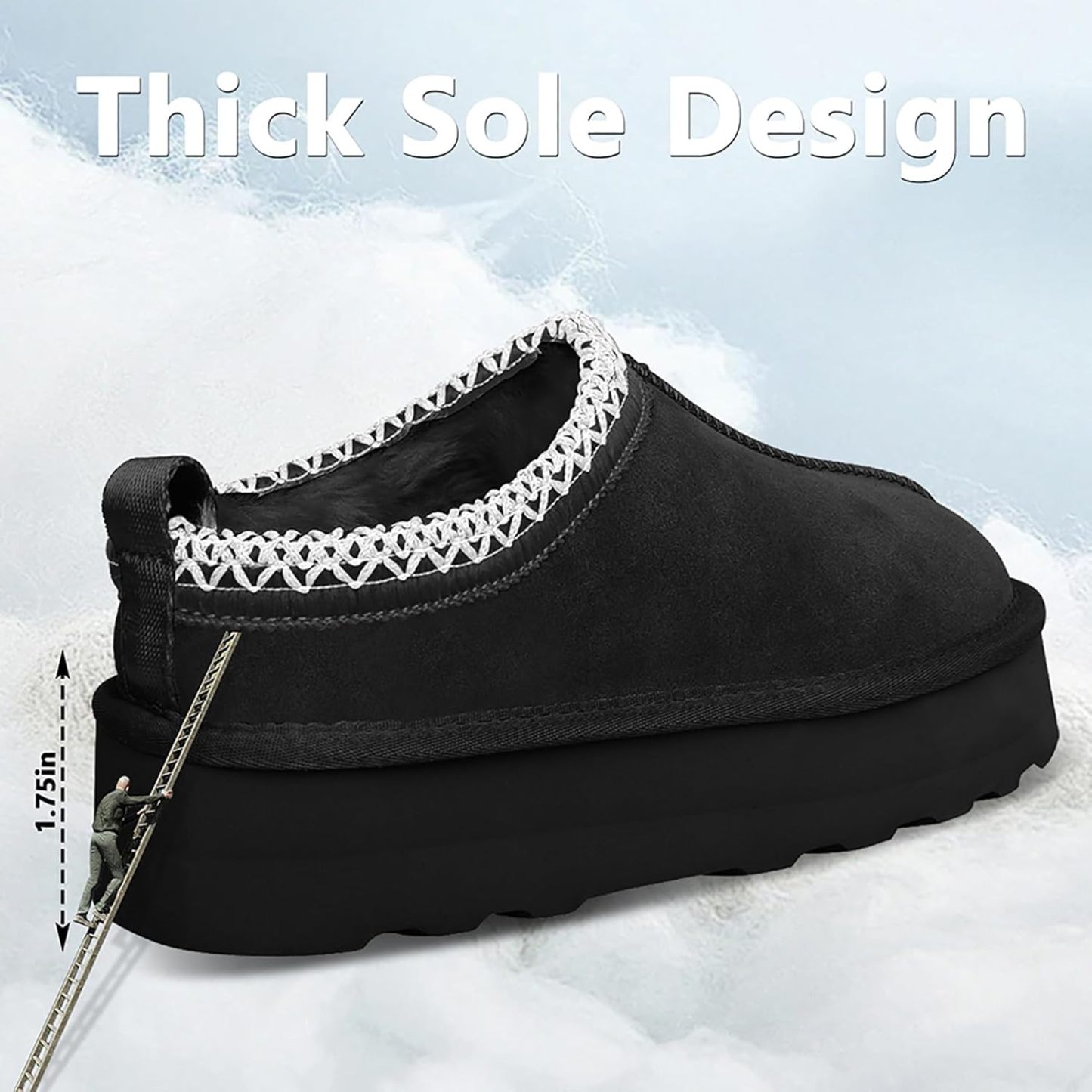 Ukhjggg Women's Platform Mini Boots  For Outdoor