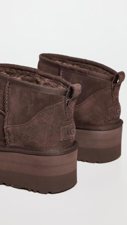 ukhjggg Women's Classic Ultra Mini Platform Boot