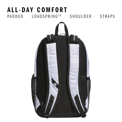 Akhjgdidas Prime Backpack for Work, Travel Bag for Women and Men with Padded Compartment for Laptop, Two Tone White/Black, One Size