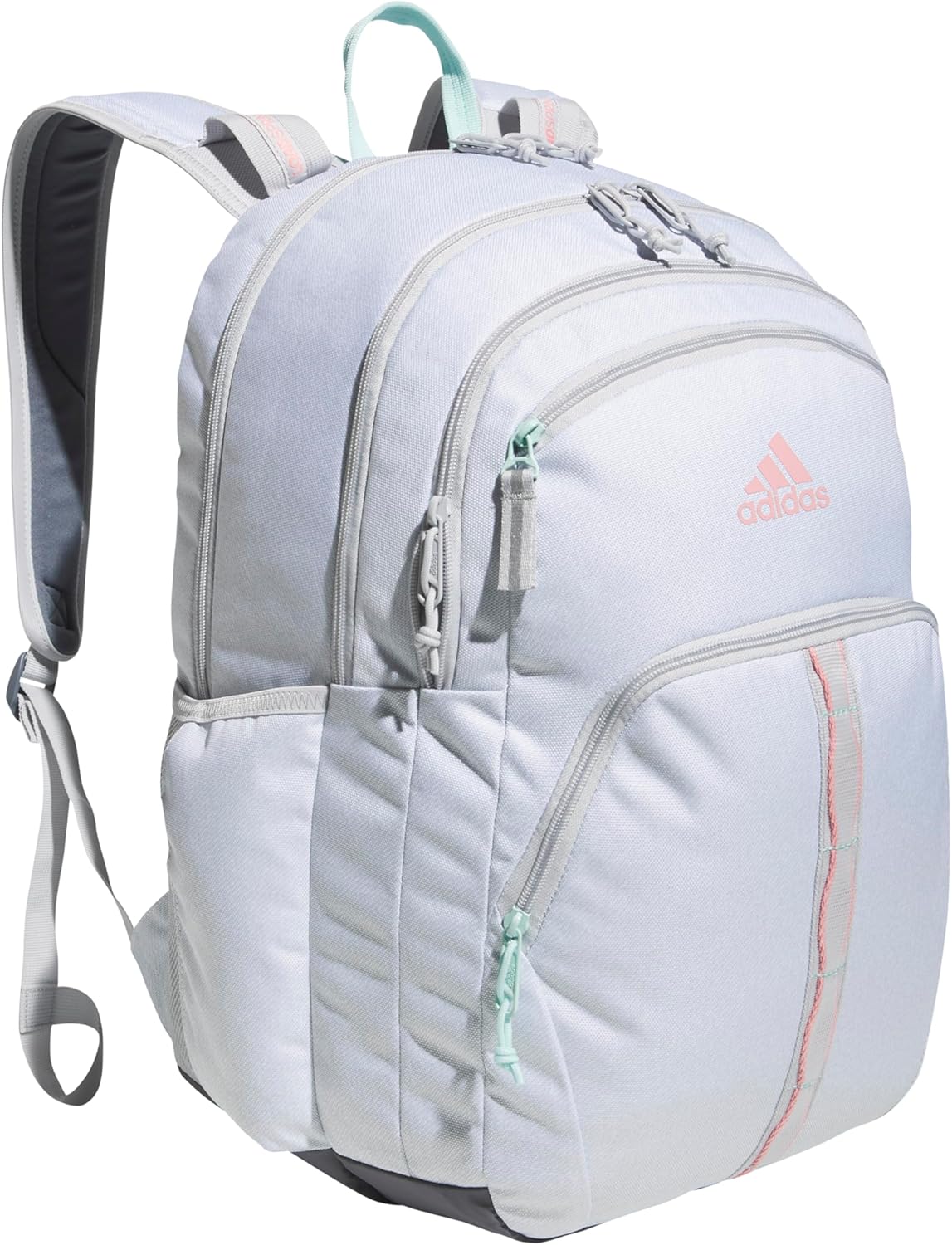 Akhjgdidas Prime Backpack for Work, Travel Bag for Women and Men with Padded Compartment for Laptop, Two Tone White/Black, One Size