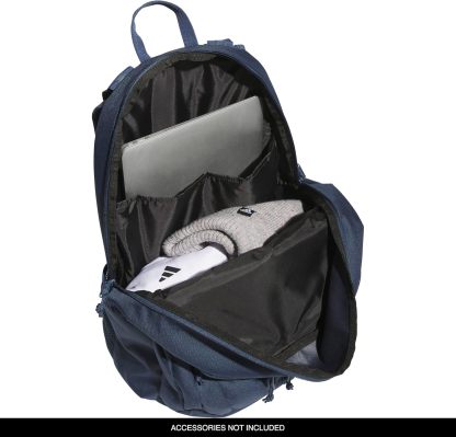 Akhjgdidas Prime Backpack for Work, Travel Bag for Women and Men with Padded Compartment for Laptop, Two Tone White/Black, One Size