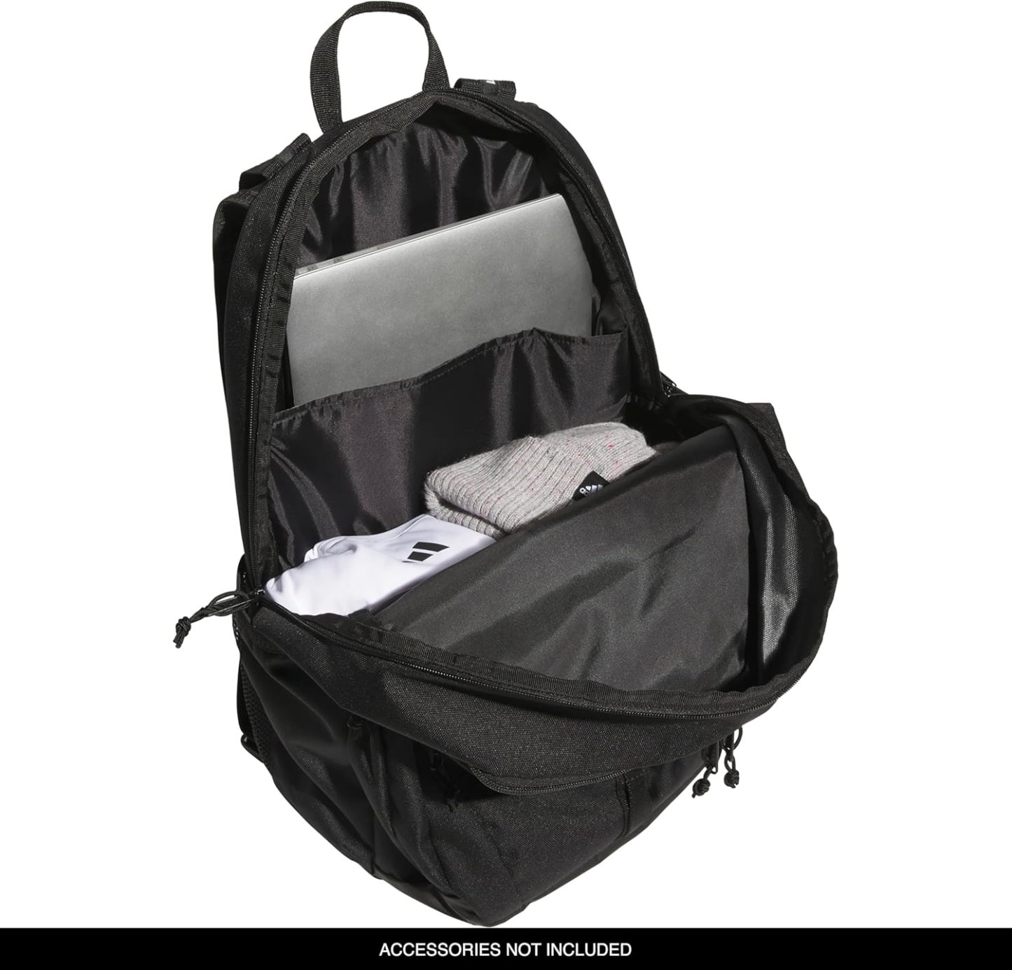 Akhjgdidas Prime Backpack for Work, Travel Bag for Women and Men with Padded Compartment for Laptop, Two Tone White/Black, One Size
