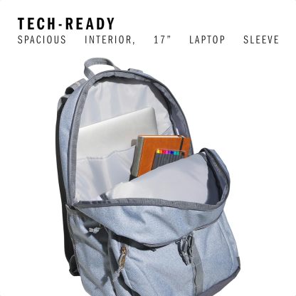 Akhjgdidas Prime Backpack for Work, Travel Bag for Women and Men with Padded Compartment for Laptop, Two Tone White/Black, One Size