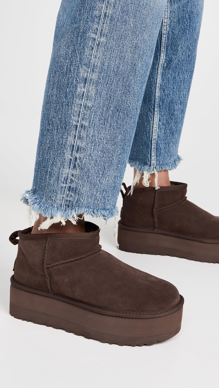 ukhjggg Women's Classic Ultra Mini Platform Boot
