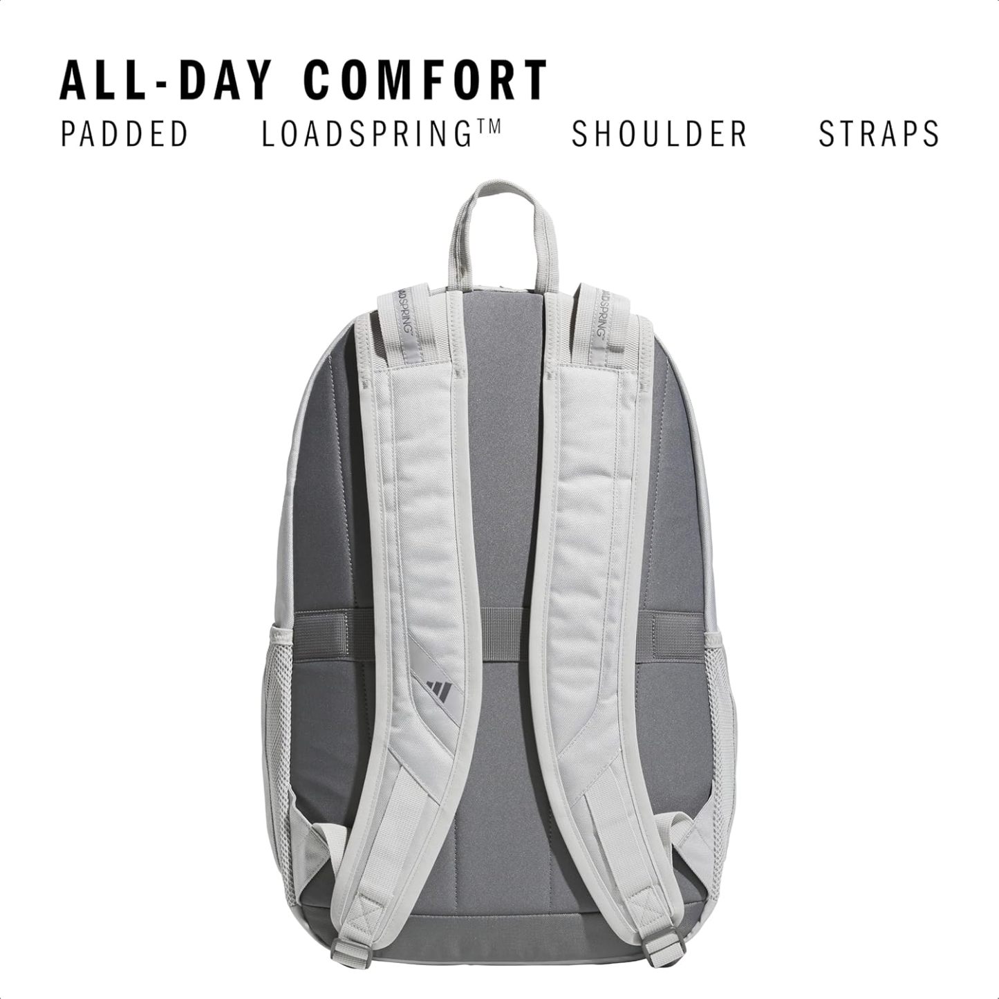 Akhjgdidas Prime Backpack for Work, Travel Bag for Women and Men with Padded Compartment for Laptop, Two Tone White/Black, One Size