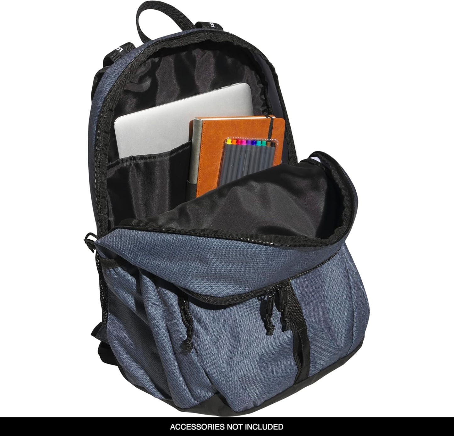 Akhjgdidas Prime Backpack for Work, Travel Bag for Women and Men with Padded Compartment for Laptop, Two Tone White/Black, One Size
