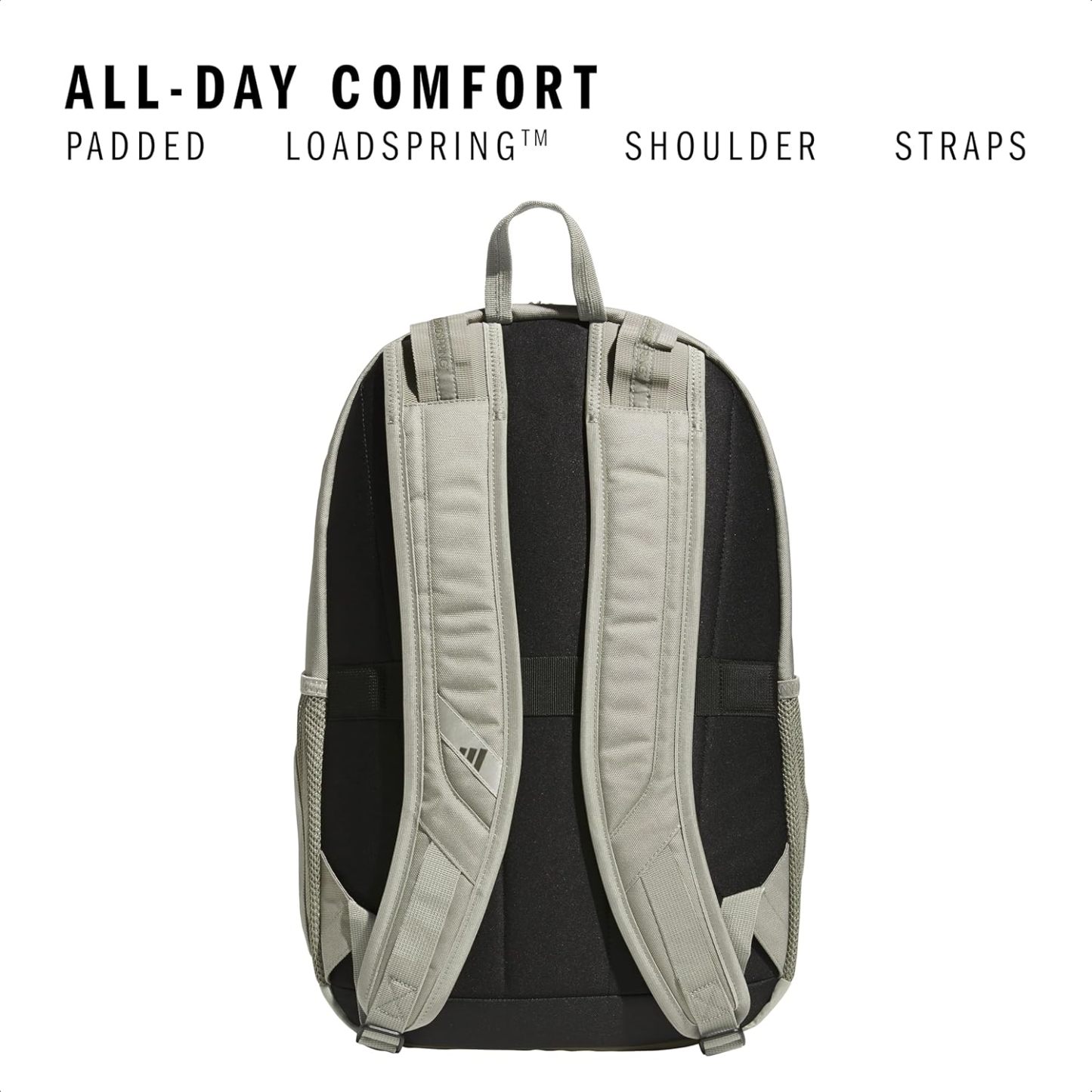 Akhjgdidas Prime Backpack for Work, Travel Bag for Women and Men with Padded Compartment for Laptop, Two Tone White/Black, One Size