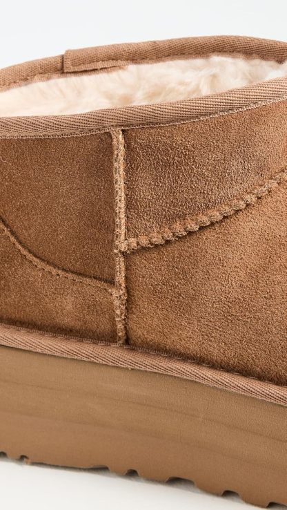ukhjggg Women's Classic Ultra Mini Platform Boot