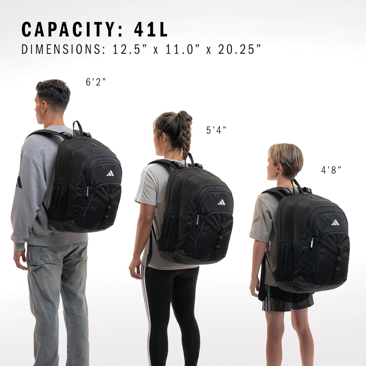 Akhjgdidas Prime Backpack for Work, Travel Bag for Women and Men with Padded Compartment for Laptop, Two Tone White/Black, One Size