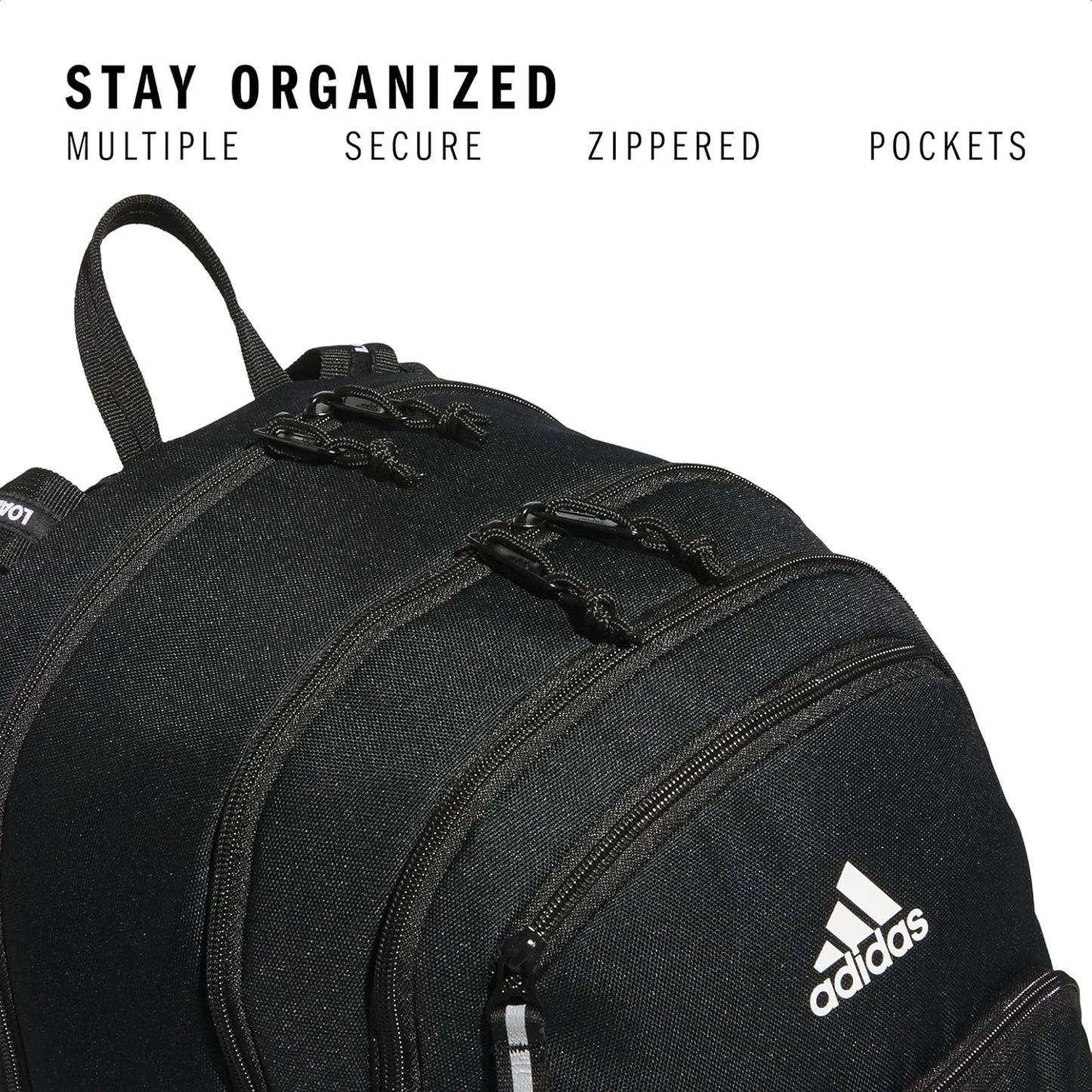 Akhjgdidas Prime Backpack for Work, Travel Bag for Women and Men with Padded Compartment for Laptop, Two Tone White/Black, One Size