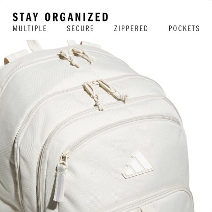 Akhjgdidas Prime Backpack for Work, Travel Bag for Women and Men with Padded Compartment for Laptop, Two Tone White/Black, One Size