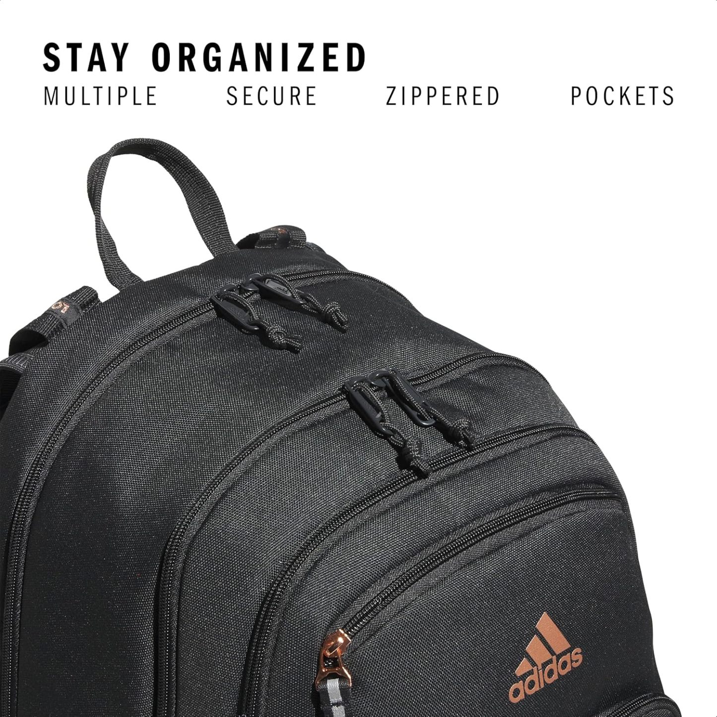 Akhjgdidas Prime Backpack for Work, Travel Bag for Women and Men with Padded Compartment for Laptop, Two Tone White/Black, One Size